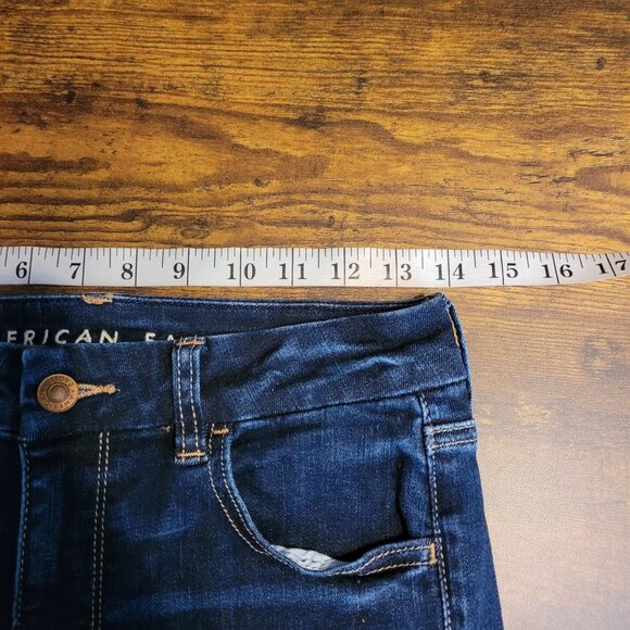 American Eagle Jeans 6 S Jegging Curvy Super Hi Rise Next Level Stretch Dark - Picture 7 of 11